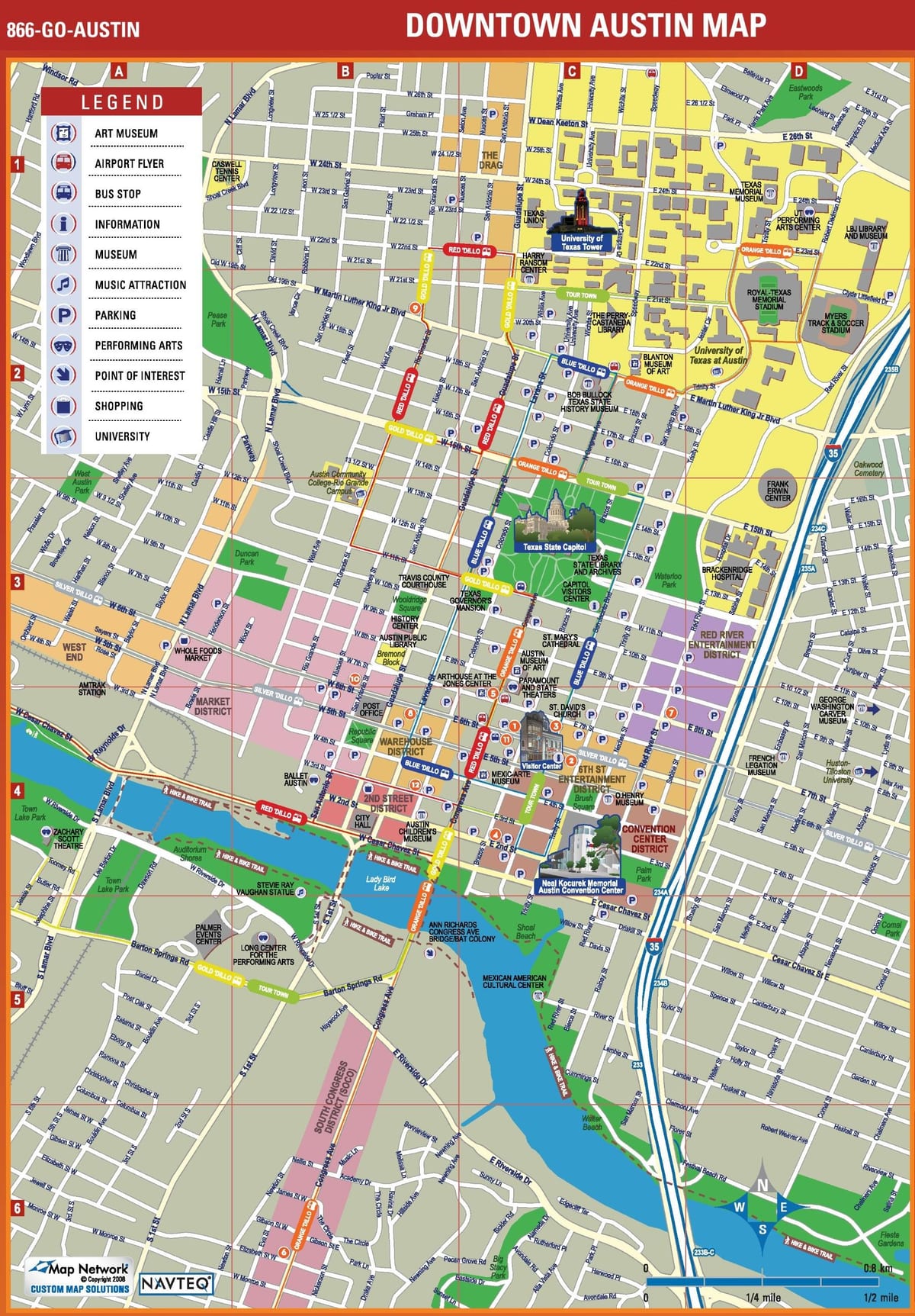 แผนที่เมือง usa. kgm