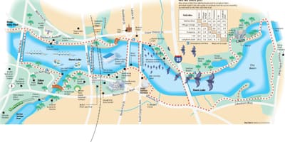 ปีนออกไปและจักรยานร่องรอย usa. kgm แผนที่